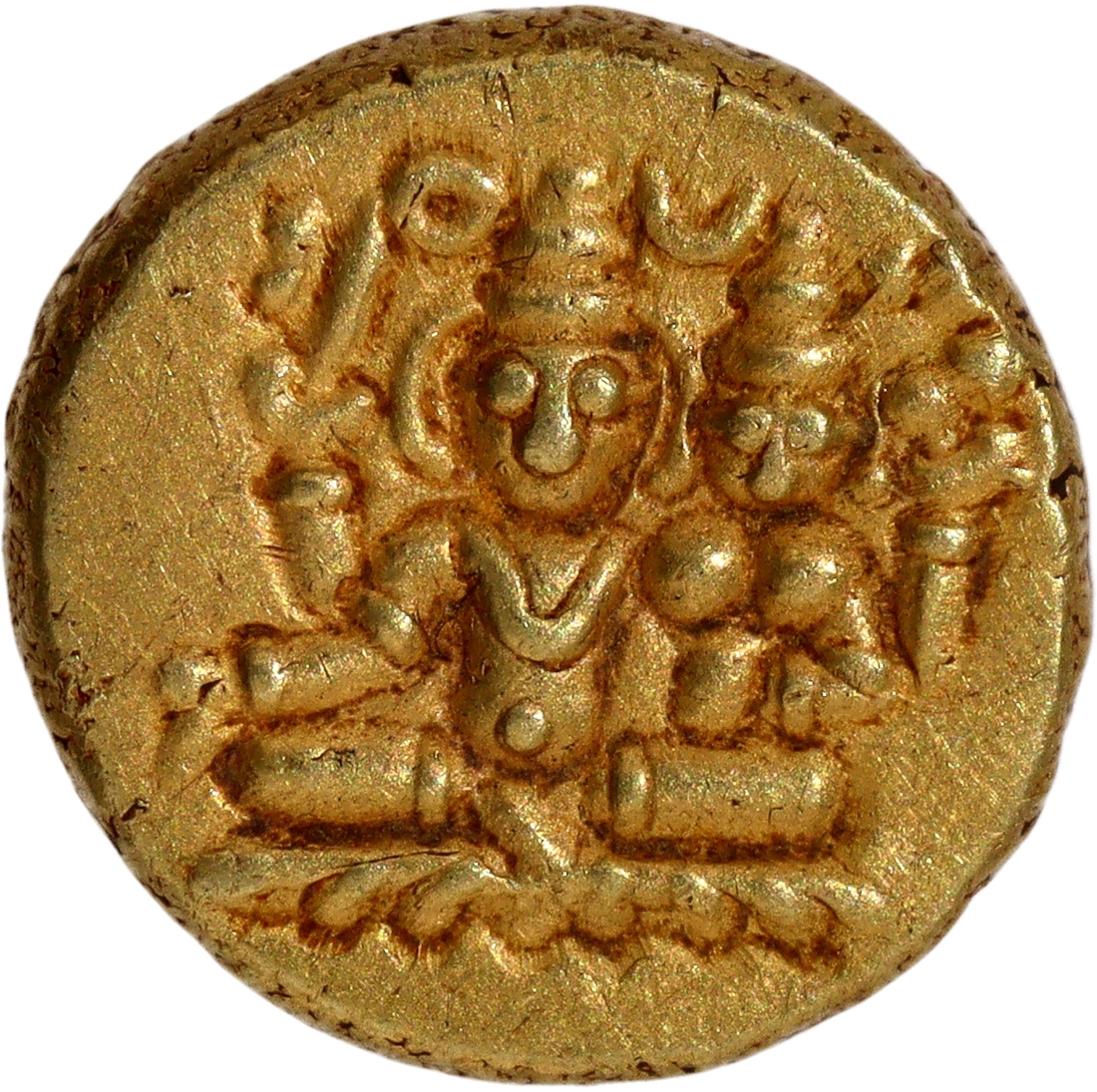 Gold Varaha Coin of Vijayanagara Emperor Immadi Harihara